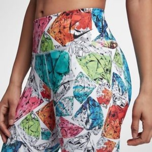 New Nike Power  Mid Rise Training Tights - Picture 3 of 12